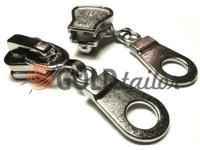 Buy Slider for metal zippers type 8 wholesale, color nickel puller Pear