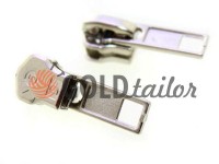 Slider SQUARE for metal zipper type 5 nickel