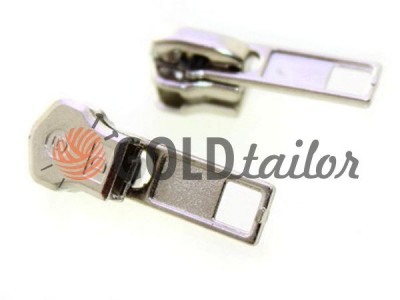 Slider standard metal zipper type 5 wholesale, color nickel