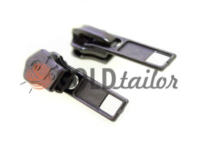 Slider standard for metal zippers type 5 wholesale, dark nickel