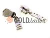 Slider for metal zippers type 5 wholesale, color nickel puller SS