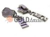 Slider for metal zippers type 5 wholesale, dark nickel puller SS