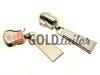 Slider for metal zippers type 5 buy in bulk, nickel puller Trap