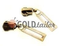 Slider Frame for metal zipper type 5 antique