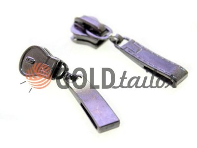 Slider for zipper type of tractor 5 gross, dark nickel, stitch puller