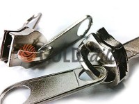 Slider two-way for spiral zipper type 10 nickel