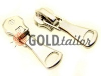 Slider under the braid 8mm for metallic zipper type 8 nickel