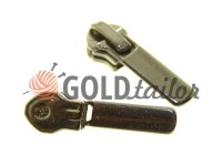 Slider Baryshevka 22 for spiral zipper type 6 type 7 black nickel