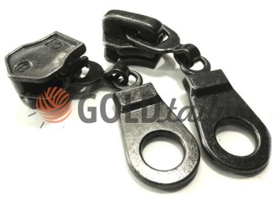 Slider for metal zipper puller type 8 pear bulk oxide