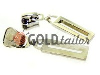 Slider Frame for tractor zipper type 5 nickel