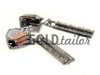 Slider for metal zippers type 5 dark nickel puller bark wholesale