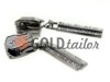 Slider for metal zippers type 5 dark nickel puller bark wholesale