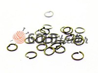 Ring jewelry 5mm black nickel 10 pcs