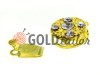 Carabiner clasp for round beads with stones 5 d = 10mm gold color Wholesale