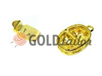 Clasp for beads with stones 3 9mm * 12mm gold