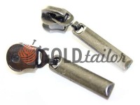 Slider Pool Spiral zipper type 5 Dark Nickel