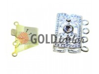 Clasp for beads with stones 3 12mm * 20mm nickel