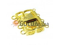 Clasp for beads with stones 3 12mm * 20mm gold Clasp for beads with stones 3 12mm * 20mm gold
