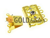 Clasp for beads with stones 3 12mm * 20mm gold