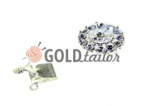 Clasp for beads with 14 stones d = 16mm nickel Clasp for beads with 14 stones d = 16mm nickel