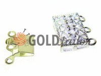 Clasp for beads with stones 3 11mm * 16mm nickel