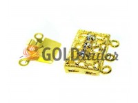 Clasp for beads with stones 3 11mm * 16mm gold Clasp for beads with stones 3 11mm * 16mm gold