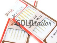 A set of professional hand needles REGAL Gold-EYE 18/22-300T1 6 needles