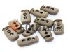 Buy retainer cord d = 4mm plastic two holes 12mm * 23mm brown