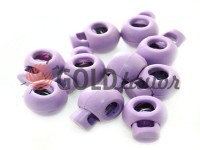 Fixator for cord d = 8mm round single hole 17mm * 22mm purple, 10 pcs