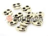 Buy retainer cord d = 4mm oval two-hole 16mm * 18mm nickel