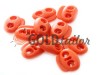 Buy retainer cord d = 5mm oval two-hole 18mm * 20mm red