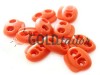 Buy retainer cord d = 5mm oval two-hole 18mm * 20mm red