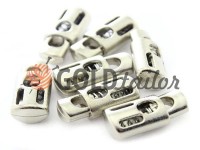 Fixator for cord d = 6mm sewing under the braid 8mm 18mm * 20mm nickel, 10 pcs Fixator for cord d = 6mm sewing under the braid 8mm 18mm * 20mm nickel, 10 pcs