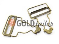 Carabiner buttons Loop antique 33 mm