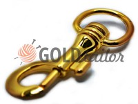 Metal Carabiner for bags under the braid 25mm gold 25 mm * 80 mm