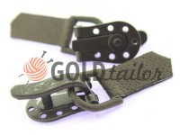 Clasp for coats Keska dark gray hammer