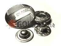 Button Alfa Classic 15 mm, 19 mm nickel China, 50 pcs