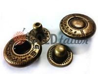 Button Alfa Fashion 12.5 mm antique China, 50 pcs