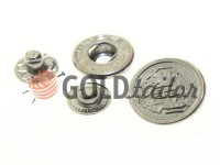 Button Alfa Blazon 17 mm black nickel China, 50 pcs