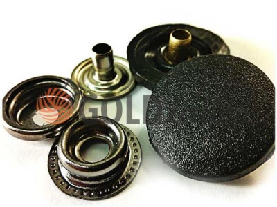 Button NEWstar №61 with black plastic cap 15 mm, 17 mm, 20 mm Turkey