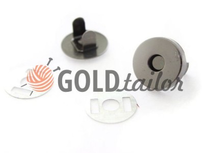 Button magnet for bags 15 mm 17 mm Dark Nickel buy in Ukraine