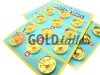 Button White Rabbit Sew metal Gold buy wholesale