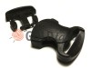 Buy Plastic carabiner two-button two-class decorative 20 mm the black wholesale and retail for the best prices