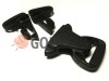 Buy Plastic carabiner two-button three-pillar 30 mm the black wholesale and retail for the best prices