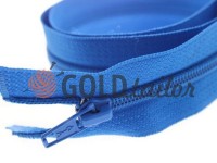 Zipper spiral type 5 on one slider 40 cm - 85 cm, blue 058