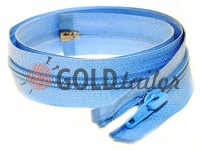 Zipper spiral type 5 on one slider 40 cm - 85 cm, blue 059