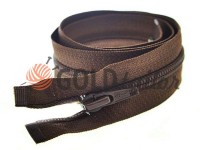 Zipper spiral type 5 on one slider 40 cm - 85 cm, brown 046