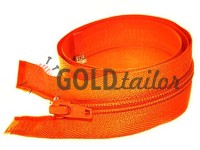 Zipper spiral type 5 on one slider 40 cm - 85 cm, orange 034