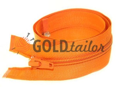 Zipper spiral type 5 on a slider 40 cm - 85 cm, orange 319 buy a wholesale and retail