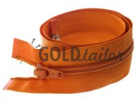 Zipper spiral type 5 on one slider 40 cm - 85 cm, orange 035